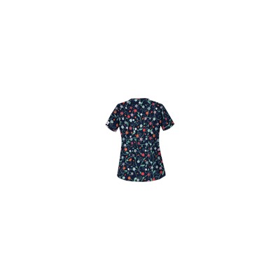 UA Flower Patch Navy Scrub Top