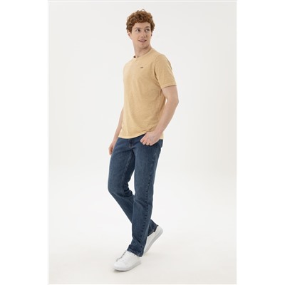 Erkek Camel Basic Tişört