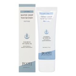 JIGOTT Lifting Peptide Water Drop Tone Up Cream Увлажняющий и выравнивающий тон крем для лица с пептидами и эффектом лифтинга 50мл