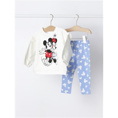 CONJUNTO DE SUDADERA Y LEGGING MICKEY Y MINNIE MOUSE ©DISNEY