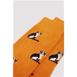 Calcetín algodón gato