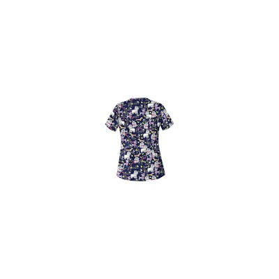 UA Dog Park Navy Print Scrub Top