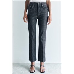 ZW COLLECTION BOOTCUT HIGH-WAIST CROPPED JEANS