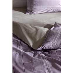 Amata King Size %100 Pamuk Ranforce Baskılı Nevresim Takımı - Mürdüm