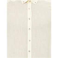 Sarı Slim Fit Uzun Kollu Gömlek