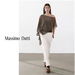Дизайнерский тонкий свитер из льна Tencel Massim*o Dutti ОРИГИНАЛ!