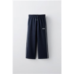 EMBROIDERED STRAIGHT-LEG TROUSERS
