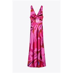PRINTED MIDI DRESS