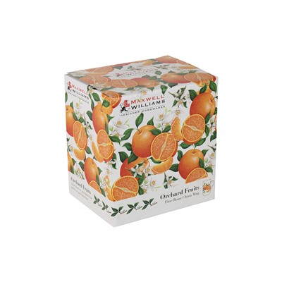Кружка, 300 мл, фарфор F, белая, Апельсин, Orchard Fruits, 55513