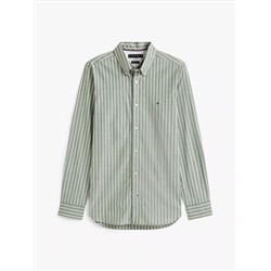 Slim Fit Stripe Print All-Day Shirt