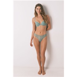 Sujetador push up GORGEOUS encaje floral verde