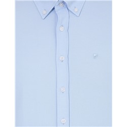 Açık Mavi Slim Fit Oxford Gömlek