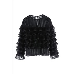 Blusa avolantada Negro