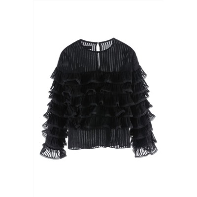 Blusa avolantada Negro