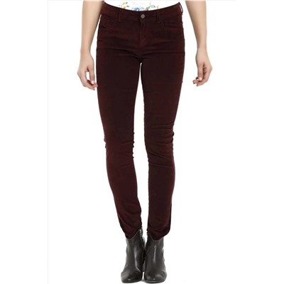 Lee Cooper Kadın Jamy Nd 1 Skinny Highrise Fit Pantolon Bordo 181 LCF 221001