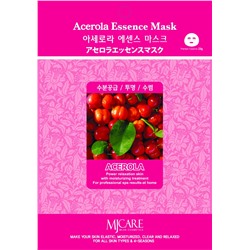 MJCARE ACEROLA ESSENCE MASK Тканевая маска  для лица с экстрактом ацеролы 23г