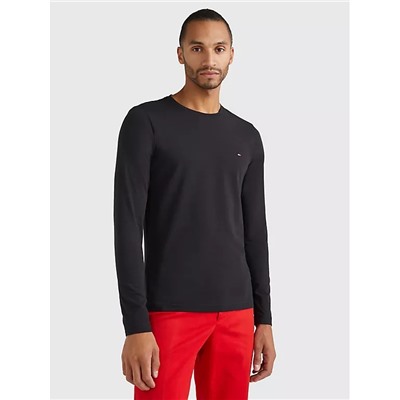TOMMY HILFIGER SLIM FIT STRETCH LONG-SLEEVE T-SHIRT