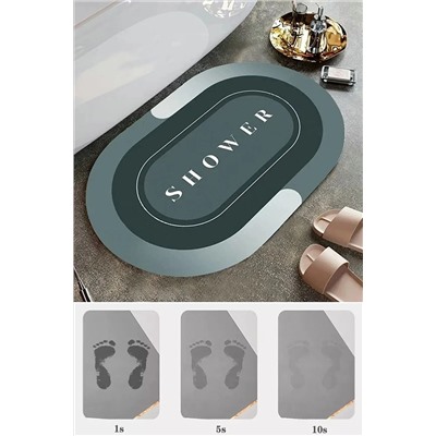 Karadağ Sihirli Su Emici Banyo Paspası Kaymaz Tabanlı Ayak Havlusu 40x60 3,5 Mm BNYPSPS