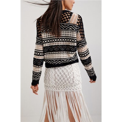 Jersey crochet semitransparente