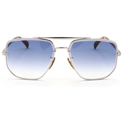 David Beckham  Men's Silver Square Sunglasses