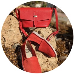 АВ. Zapatos CAMPING FUEGO+PELLE 169 rojo АКЦИЯ