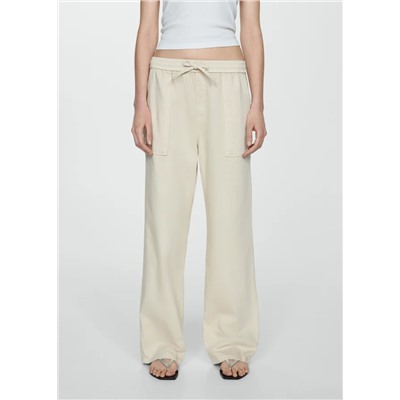 Pantalón algodón cintura elástica