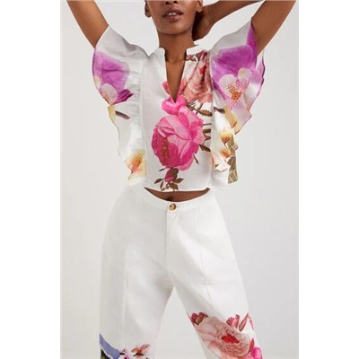 Blusa floral M. Christian Lacroix