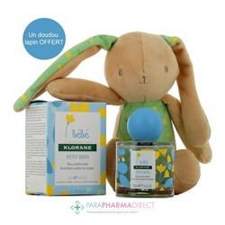 Klorane Bébé Coffret Ma Premère Eau Parfumée Petit Brin 50ml + Doudou Lapin Offert