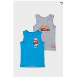 Multipack 2er - Cars - Singlet - Bio-Baumwolle