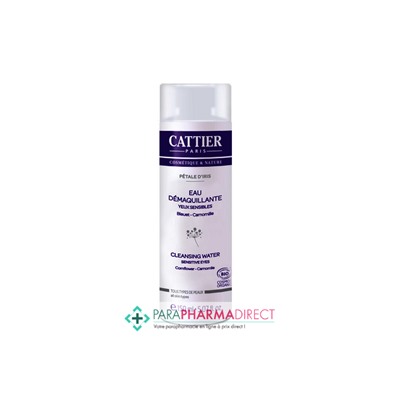 Cattier Pétale d'Iris Eau Démaquillante Yeux Sensibles Bleuet Camomille BIO 150ml