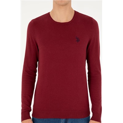Erkek Bordo Basic Kazak
