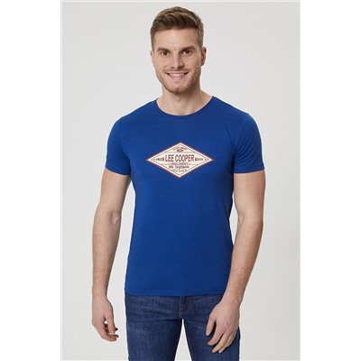 Lee Cooper Erkek Cruz O Yaka T-Shirt Gece Mavisi 212 LCM 242011