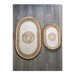 YTR HOME Kaymaz Taban Yıkabilir Toz Leke Tutmaz 2li Set Banyo Paspas Takımı Pbanyoseti2