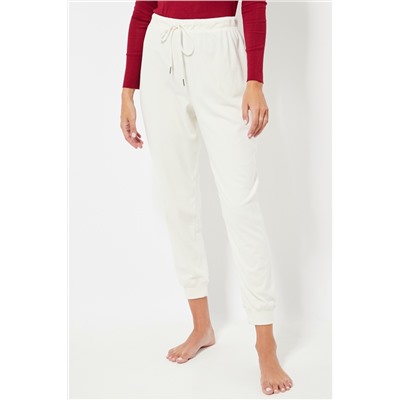 Pantalón de pijama polar - Blanco
