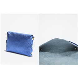 Bandolera de piel Briana Azul
