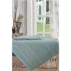 NY TEXTİLE 70x140 %100 Pamuk Turkuaz Tekli Büyük Boy Banyo Havlusu NYTEX-1