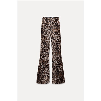 POLYAMIDE FLARED TROUSERS