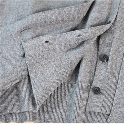 Женская имитация двухсекционного кардигана с воротником на пуговицах  CO*S