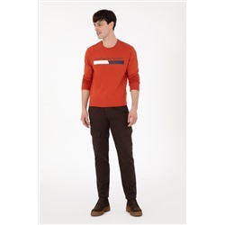 Erkek Kiremit Sweatshirt
