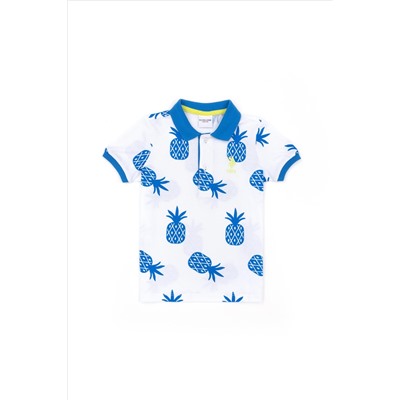 Erkek Çocuk Saks Polo Yaka Tişört
