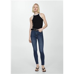 Jeans skinny tiro alto
