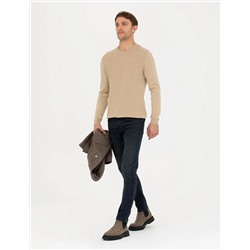 Bej Slim Fit Kazak