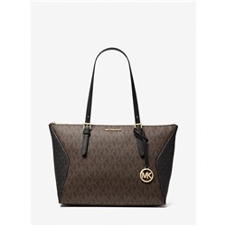 MICHAEL MICHAEL KORS Coraline Large Two-Tone Logo Tote Bag