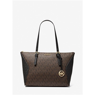 MICHAEL MICHAEL KORS Coraline Large Two-Tone Logo Tote Bag