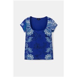 Camiseta manga corta paisley