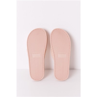 Zapatilla casa borreguito rosa