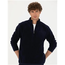 Lacivert Regular Fit Polar Sweatshirt