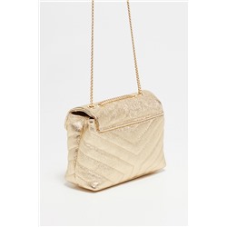 Bandolera de piel Mini Vivi Dorado