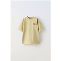 PRINTED EMBROIDERED T-SHIRT