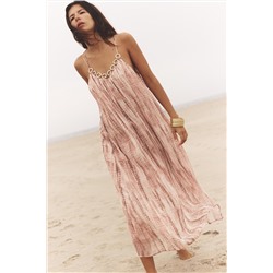 TIE-DYE DRESS WITH RINGS